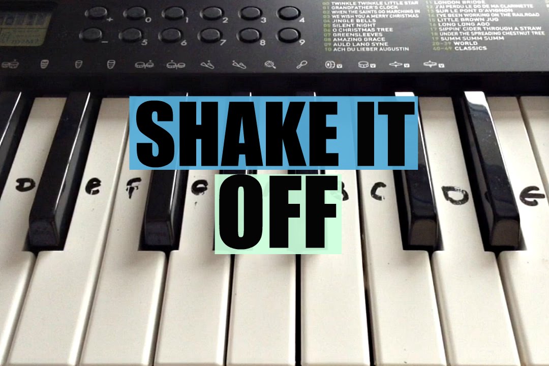 Shake It Off Easy Piano Sheet Music