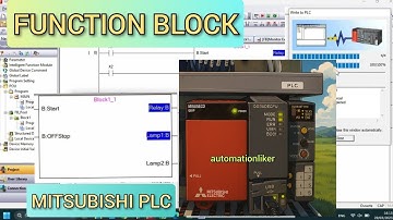 GX Works2 : How to make Function block from ladder diagram PLC Mitsubishi Q-Series with simulation