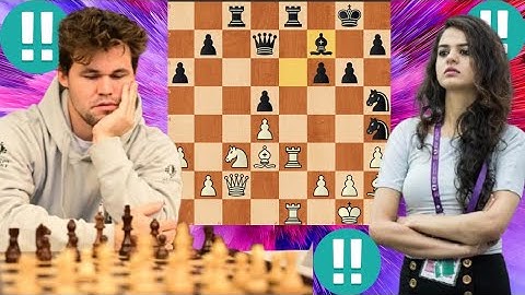 Super Brilliant chess , Magnus Carlsen vs Tania Sachdev 