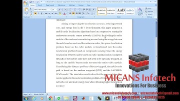 A Node Self Localization Algorithm With a Mobile Anchor Node in Underwater Acoustic Sensor Networks