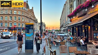 London Retro Sunset Walk- Aug 2022 | Sunset vibes in Central London [4K HDR]