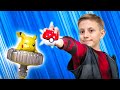 POKEMON TRAINERS Danik And Nikita Staged A SPINNER BATTLE Between Pikachu And Myu