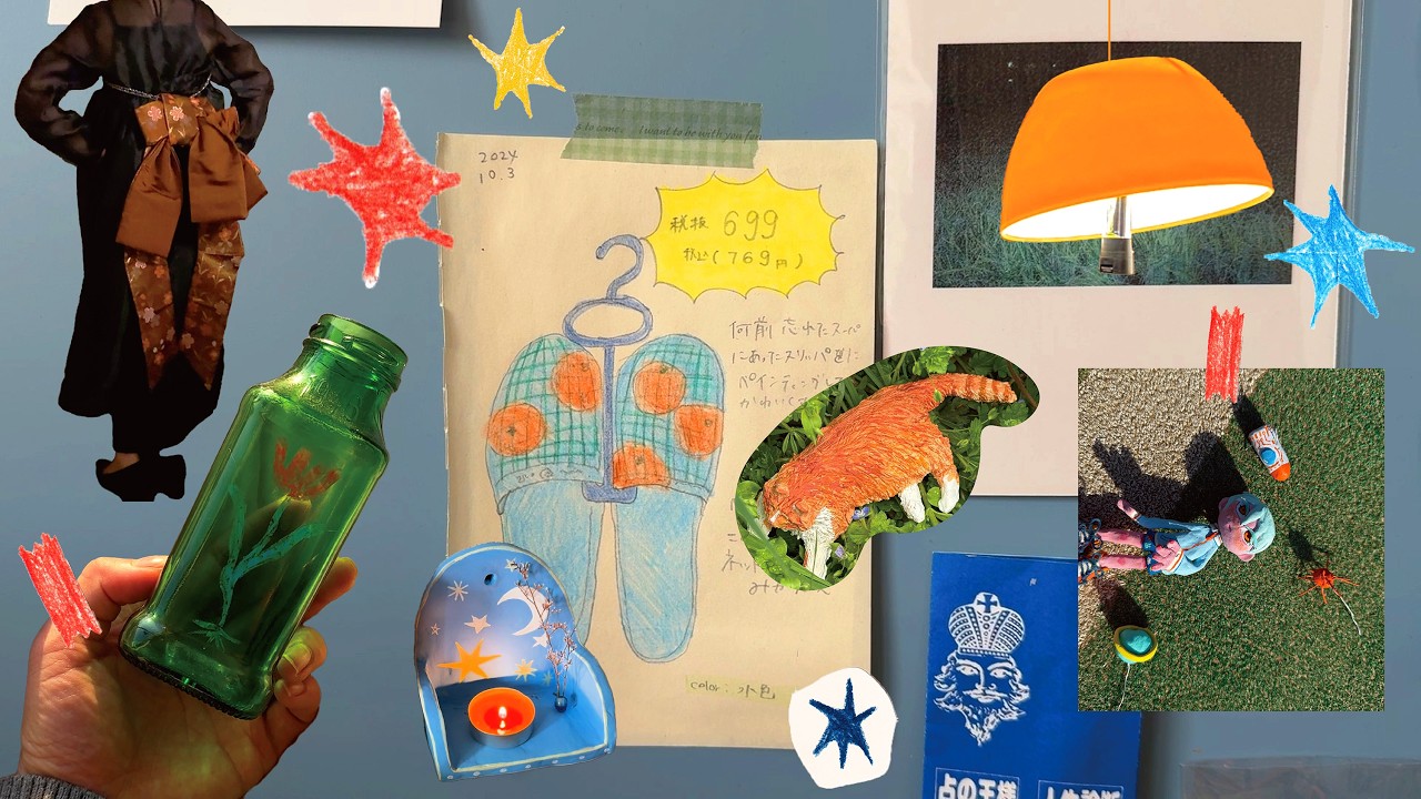 １年間を通してつくった作品たち２０個くらい_ZINE_粘土_写真_コラージュ_ドレス_アートパネル_DIY_インテリア_そして今年の目標