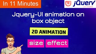 coding jquery animation size effect on box object | jquery size effect |animate using size effect