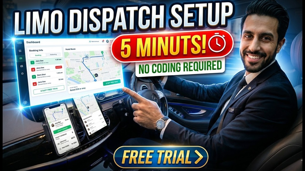 Limo Dispatch Software Setup in 5 Minutes Free Trial No Coding - YouTube