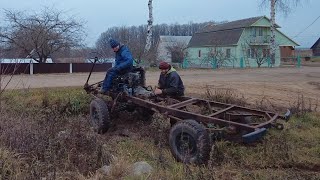 Первое бездорожье для нашей дизельной БУХАНКИ!!! Испытание перед установкой кузова на раму