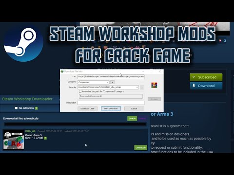 Video Tutorial download Mod Steamworkshop For Cracked game - youtube