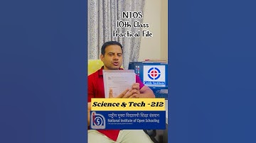 10th - Practical File : SCIENCE & TECH 212 || NIOS Solved Practical File || Get Full Marks || NIOS