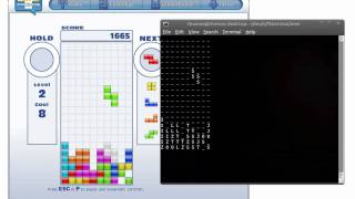 Testing the input system of my soon to be Tetris AI