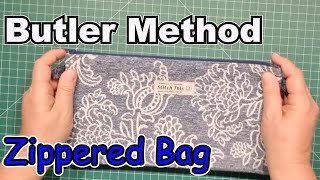 Learn how to do the Butler Method zipper for any type of bag. Easy tutorial for lined zippered bag