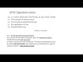 UPSC Question series