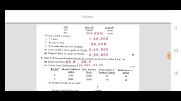 Cost & Management II Solutions 2023 || B.com Hons & General || 4th Semester | Calcutta University||
