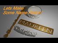 3d Printing Text Jewelry you make with Blender and Castable resin!  Enjoy!