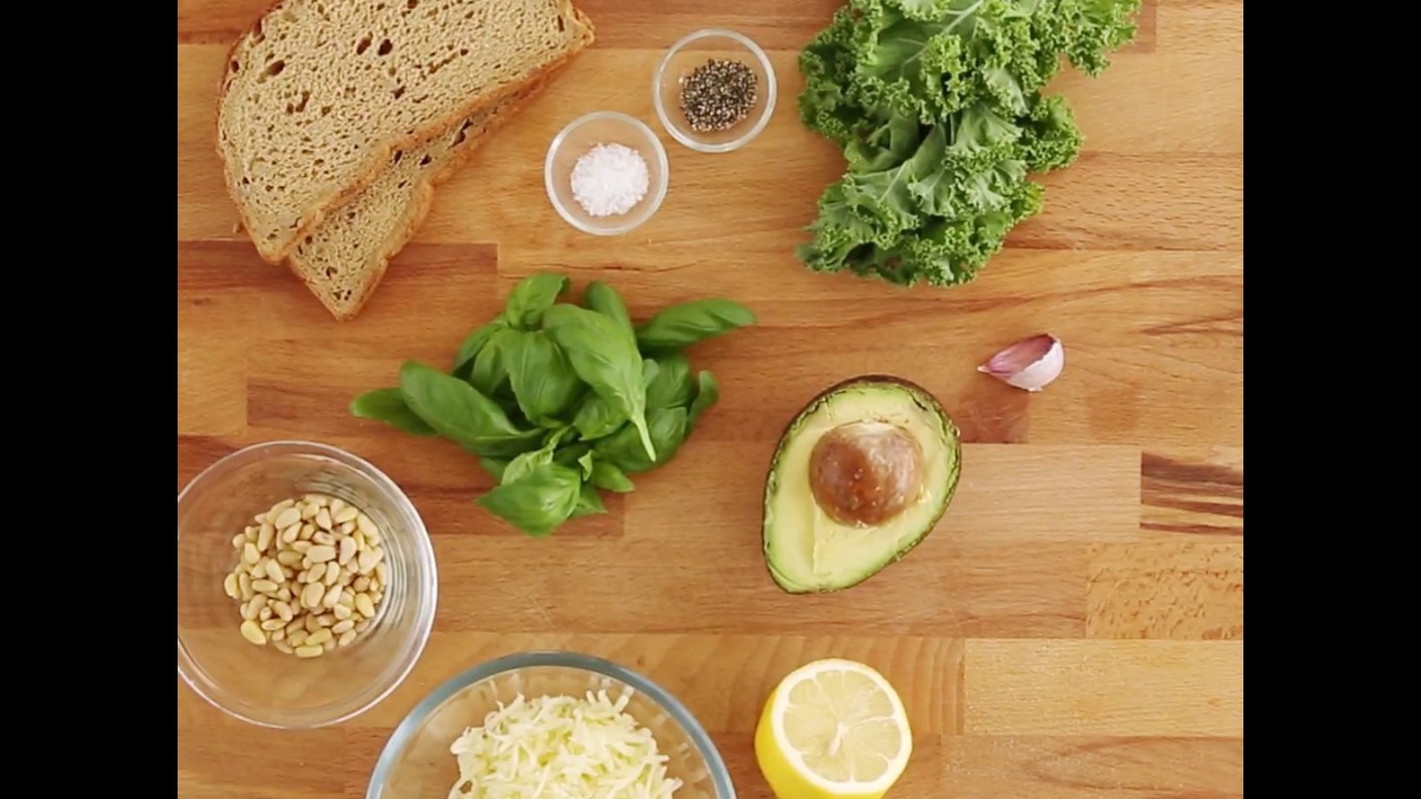 Grilled Cheese With Kale Pesto And Avocado Youtube