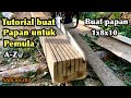 Tutorialcara membuat papan untuk pemula menggunakan chainsaw ministihl ms382gergaji mesin1x8x10