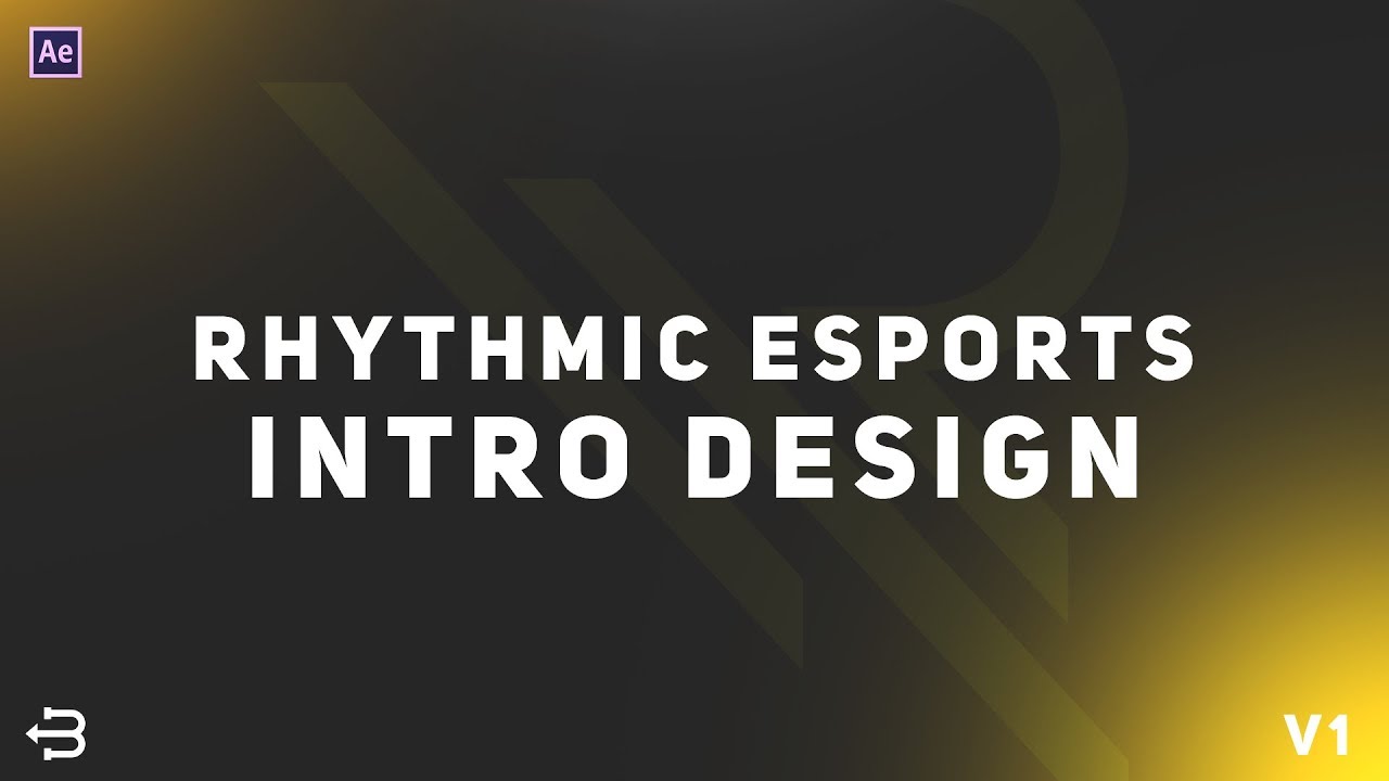 Intro Design For Rhythmic Esports V1 - Motion Design