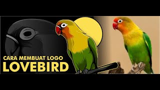 Membuat Logo KICAUMANIA | Vector Lovebird | Speed Art Video