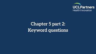 Chapter 5 part 2: Keyword questions