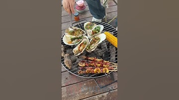 Bếp nướng than chân gấp gọn có vỹ inox phù hợp gia đình, dã ngoại.