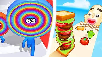 Sandwich Runner - LAYER MAN 3D - Satisfying Mobile Game Max Update Sandwich Run, Going Balls D241D5