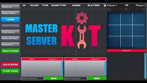 Multiplayer Master Server with rooms and teams Unity Asset