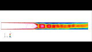 Initial Transient of Shock Train Simulation