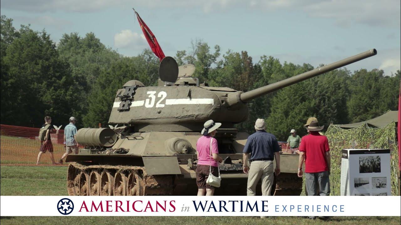 Tank Farm Open House featuring military vehicles, veteran interviews