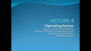 process co-process inter process communication synchronization operating system lecture 4