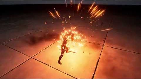 Sword Attack in unreal engine (use ribbon particles)