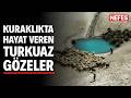 Burdur Gölü kıyısındaki turkuaz gözeler yaşam kaynağı oldu