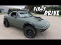 First Drive in the Supercharged Lifted Miata!
