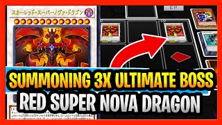 Banish Everything!!! Summoning 3x Ultimate Boss Red SuperNova Dragon With NO LINKS! New Card