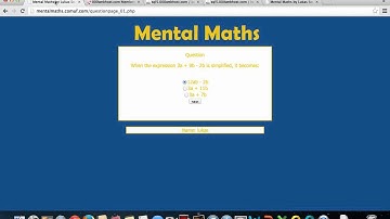 ITGS Project- Screen Cast for Mental Maths