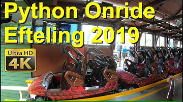 Python (High Quality Onride / POV /4K) Video Efteling 2019 - python achterbahn / Achterbahn Efteling
