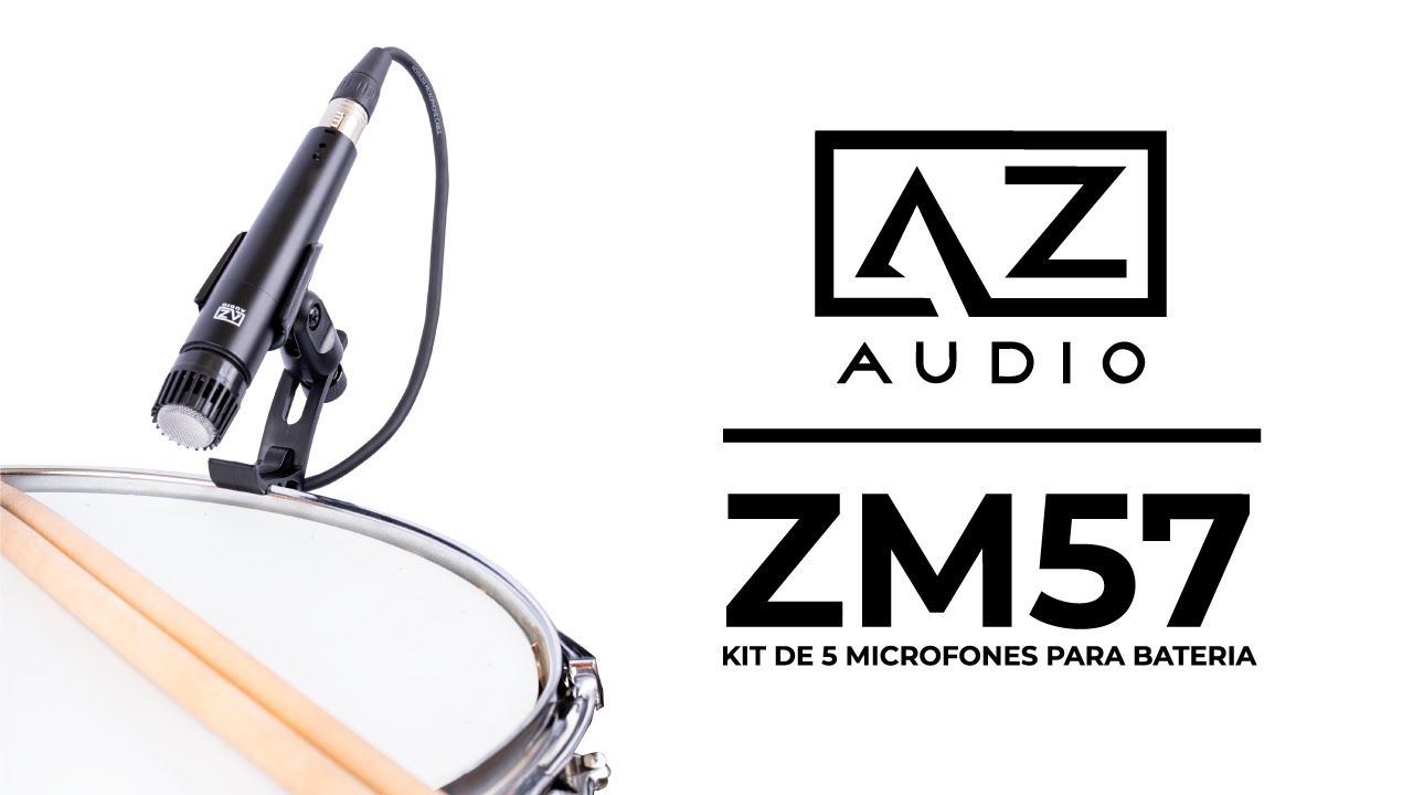 Kit de 5 Microfones para Bateria ZM57 AZ Audio - Vídeo Review