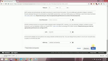 2) Creating a Lambda Function and Triggering it from AWS IoT