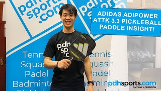 Adidas Adipower Attack 3.3 Pickleball Paddle review by pdhsports.com