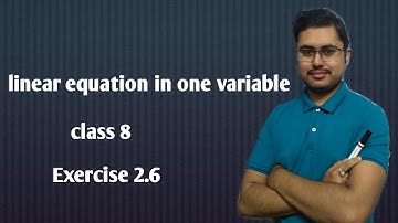 Q 1 Exercise 2.6 -Linear Equation in one variable (Chapter no 2) -Ncert class 8 th mathematics