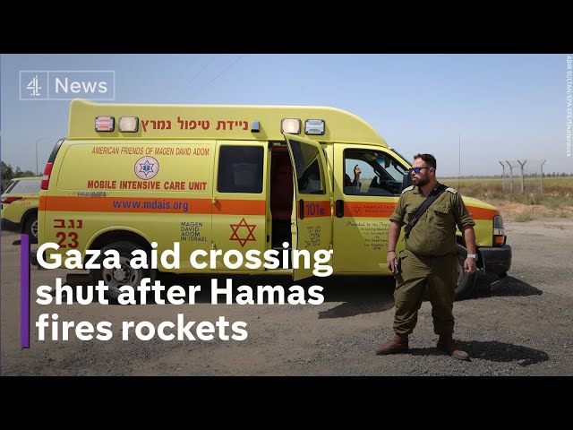 Israel-Gaza: border crossing closed after Hamas fires rockets class=