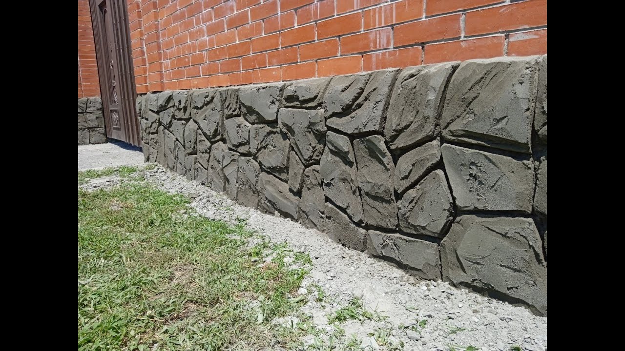 Ремонт цоколя дома декоративная штукатурка под камень.Мастерская Мурата ...