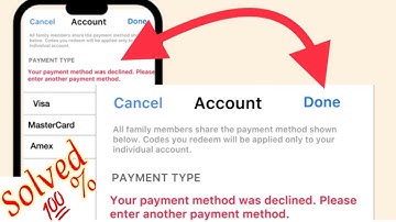 Solved,Your Payment Method Was Declined Please Enter AnOther Payment Method App Store IPhone15,14,13