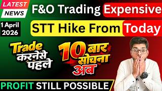 New STT Charges In Share Market For F&O Trading From Today, 1 April 2026 | Trading Profitable Still?