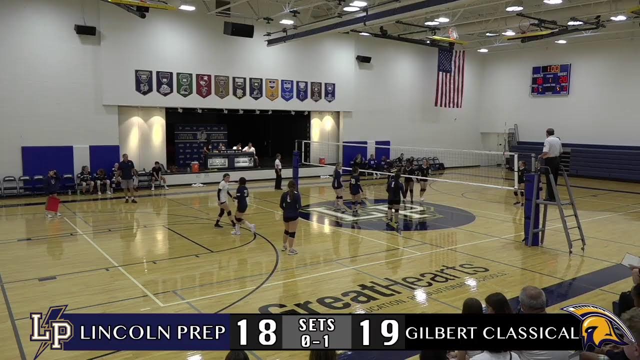 HS JV Volleyball - Lincoln Prep Lightning vs Gilbert Classical Spartans Aug, 26, 2022