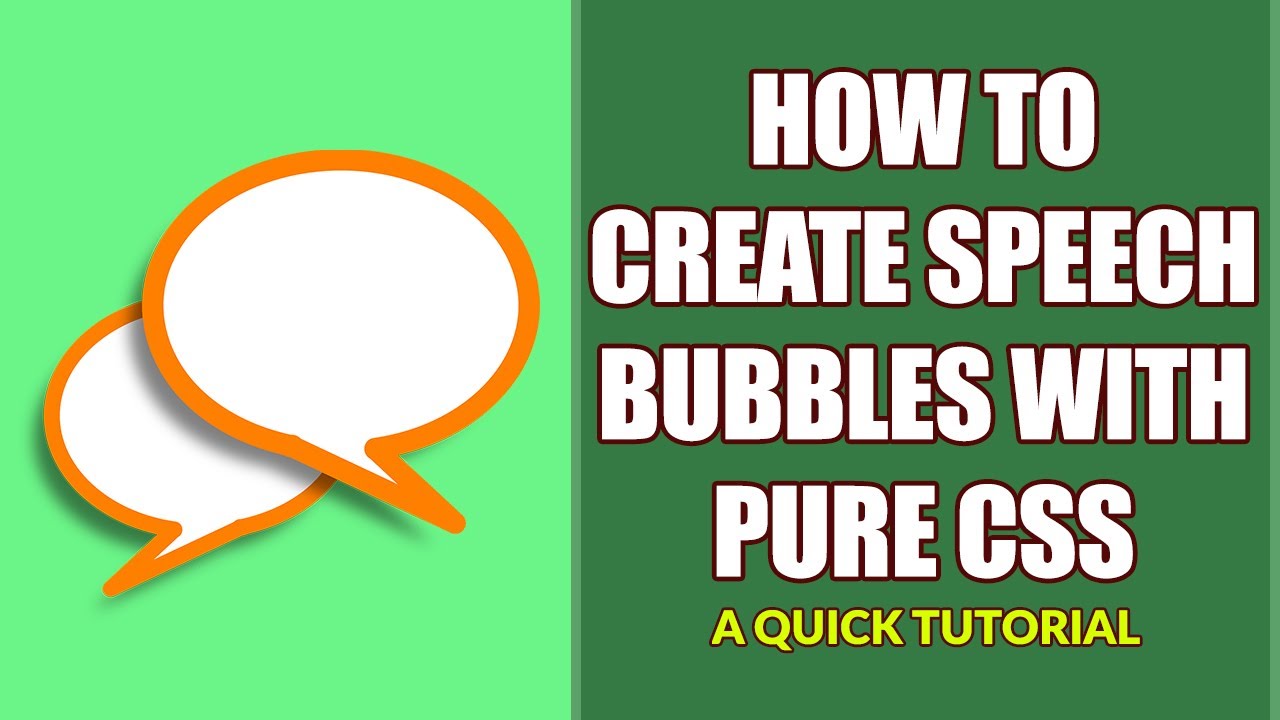 how to make speech bubble css