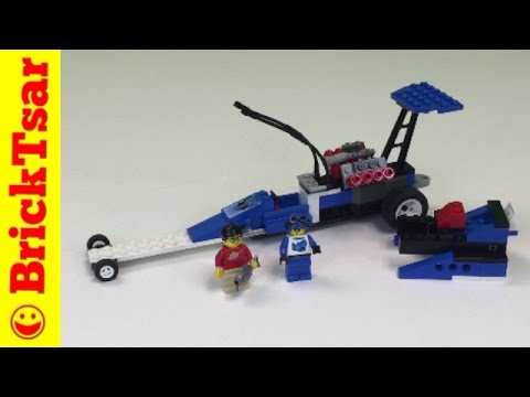 YouTube thumbnail: LEGO 6714 Speed Dragster - Blue Shark Racer! from 2000