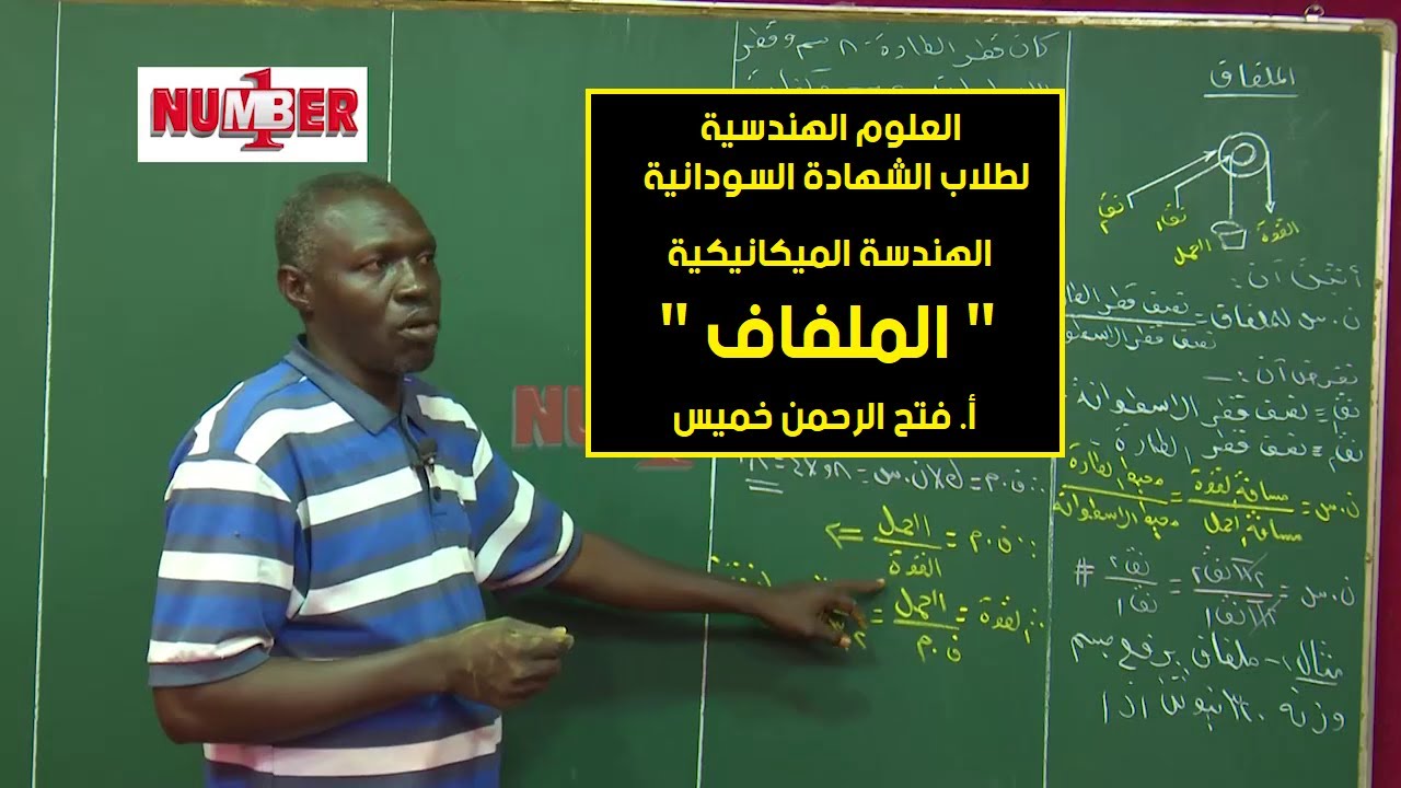 الهندسية | الميكانيكية - الملفاف | أ. فتح الرحمن خميس | حصص الشهادة السودانية
