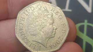 CHECK YOUR CHANGE #773 - UK 2004 50p Coin