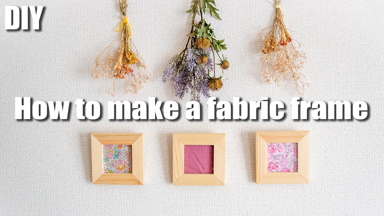 DIY] How to make a fabric-covered photo frame using cute Liberty