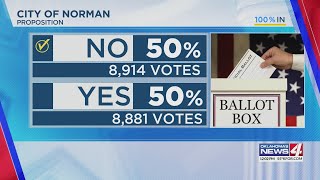 City of Norman proposition result