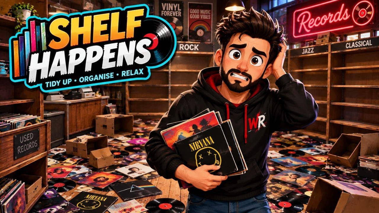 Lets spend 3 hrs tidying a records store  - Shelf Happens, full tidy in one video